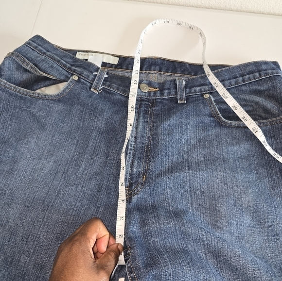 Perry Ellis Mens Jeans 36x30 Blue  Denim Straight Leg Pocket Casual School Work - Picture 11 of 13